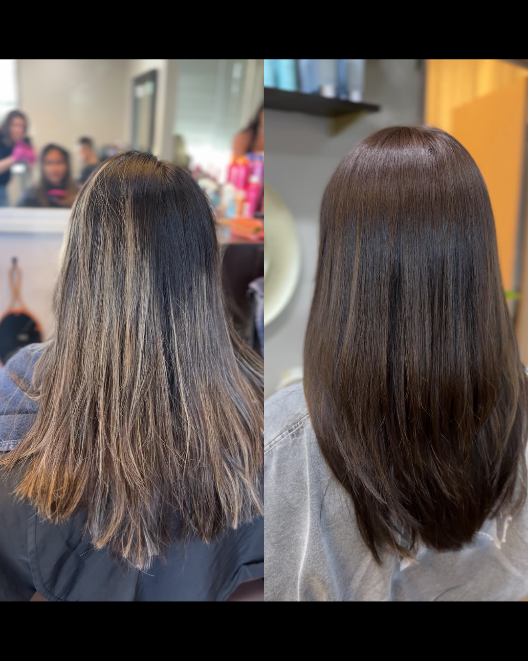 Hair transformation balayage